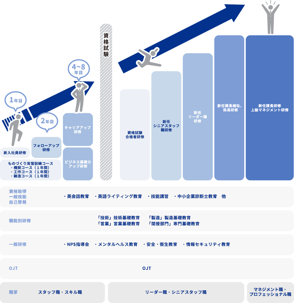 研修制度・キャリアプランイメージ